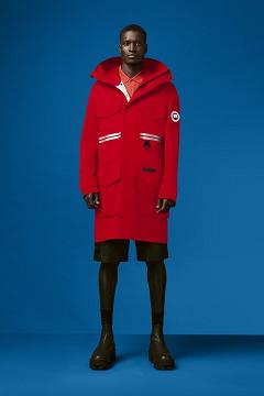 Chamarras Canada Goose Hombre México - Mogan Chubasquero Rojos GY9584637